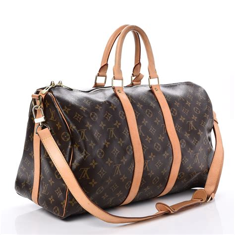 lv fragment keepall 45|LOUIS VUITTON Monogram Keepall Bandouliere 45.